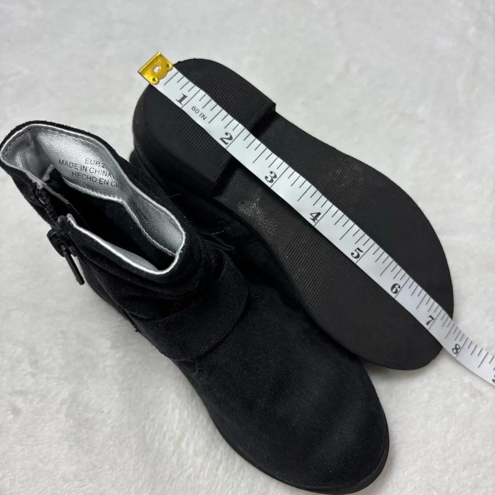 H&M Black Kids Boots with Bow‎ Accent Size 9.5 Toddler